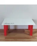 Mesa personalizada, Patas Metálicas de colores, salón comedor, jardín, Modelo LINE.1/COLORES