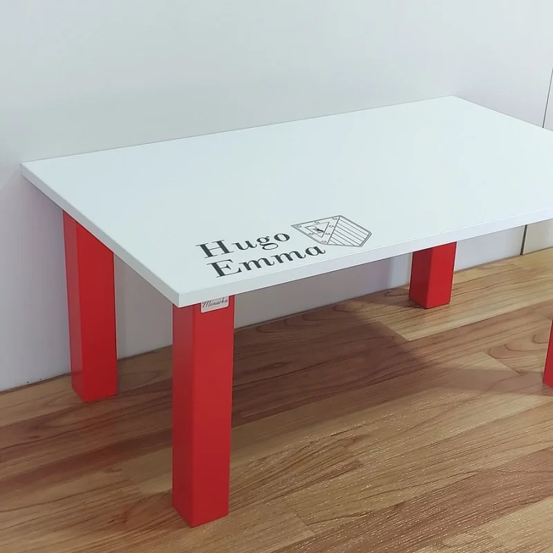 Mesa personalizada, Patas Metálicas de colores, salón comedor, jardín, Modelo LINE.1/COLORES