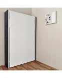Cama vertical modelo E/LINE. Disponible desde 80x180 cm a 105x200 cm, fondo y colores personalizados.