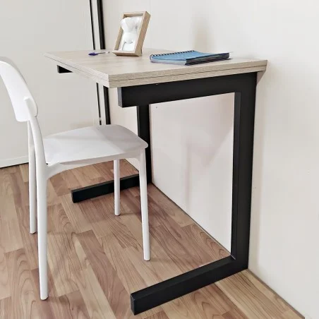 Patas para mesa, Juego 2 unidades, Metálicas, mesas Salón, Estudio, Jardín, Modelo TOLEDO.