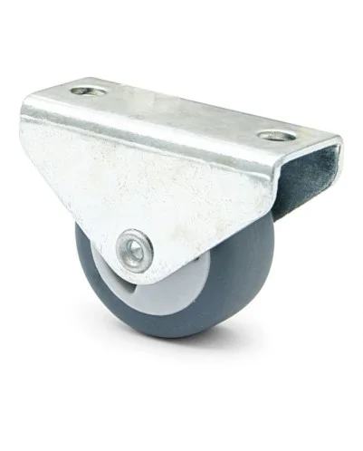 (PACK DE 4 UNIDADES) Rueda nido de goma gris Ø30mm, para camas, altura 36 mm