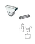 (PACK DE 4 UNIDADES) Rueda nido de goma gris Ø30mm, para camas, altura 36 mm (PACK DE 4 UNIDADES) Rueda nido de goma gris Ø30mm, para camas, altura 36 mm