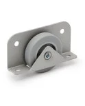 (PACK DE 4 UNIDADES) Rueda fija para camas Nido, de goma Ø40 para tablero de 19 mm, color gris. (PACK DE 4 UNIDADES) Rueda fija para camas Nido, de goma Ø40 para tablero de 19 mm, color gris.