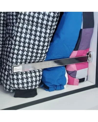 EMPUJA MANGAS CROMO EMPUJA PRENDRAS Para armarios, para organizar armarios, accesorios armarios