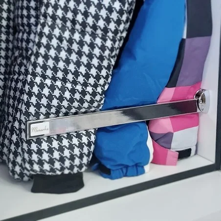 EMPUJA MANGAS CROMO EMPUJA PRENDRAS Para armarios, para organizar armarios, accesorios armarios