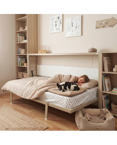 Cama horizontal Modelo COMPACT. Todas las medidas, Personalizable.