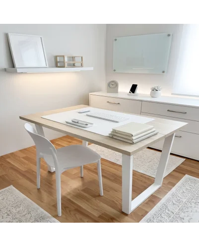 Patas para mesa, Juego 2 unidades, Metálicas, mesas salón comedor, jardín, Modelo JAEN.1