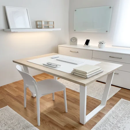 Patas para mesa, Juego 2 unidades, Metálicas, mesas salón comedor, jardín, Modelo JAEN.1