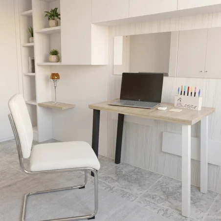 Patas para mesa, Juego 4 unidades, Metálicas, salón comedor, jardín, Modelo LINE