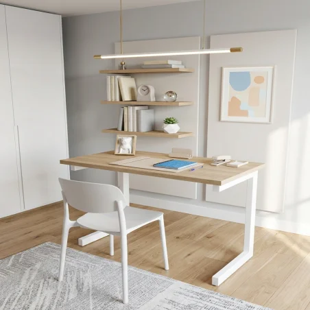 Patas para mesa, Juego 2 unidades, Metálicas, mesas Salón, Estudio, Jardín, Modelo TOLEDO.