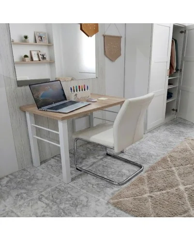 Patas para mesa, Juego 2 unidades, Metálicas, mesas salón comedor, jardín, Modelo CADIZ-C