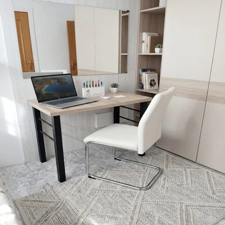 Patas para mesa, Juego 2 unidades, Metálicas, mesas salón comedor, jardín, Modelo CADIZ-C