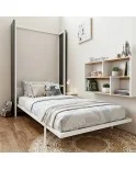 Cama vertical modelo E/LINE. Disponible desde 80x180 cm a 105x200 cm, fondo y colores personalizados.