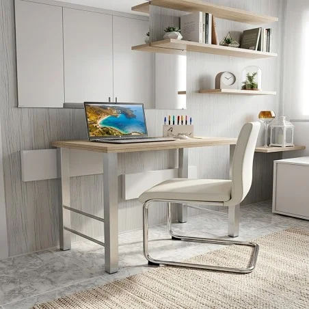 Patas para mesa, Juego 2 unidades, Metálicas, mesas salón comedor, jardín, Modelo CADIZ