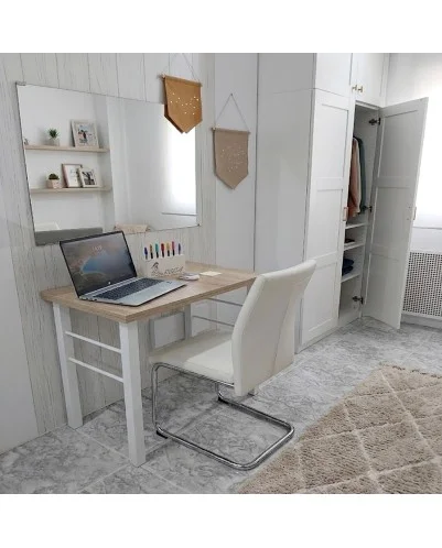 Patas para mesa, Juego 2 unidades, Metálicas, mesas salón comedor, jardín, Modelo CADIZ