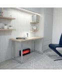 Patas para mesa, Juego 2 unidades, Metálicas, mesas salón comedor, jardín, Modelo RIOJA.