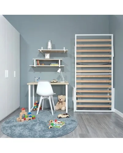 Somier cama abatible vertical, Cama abatible de pared, plegable. Modelo LIVE