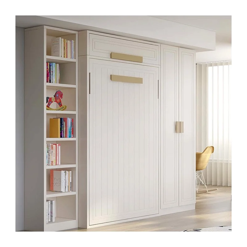 Cama Vertical MK21 - Acabado Lacado, Para colchón de 135 cm, Producto Personalizado.