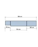Cama Vertical MK21 - Acabado Lacado, Para colchón de 135 cm, Producto Personalizado.