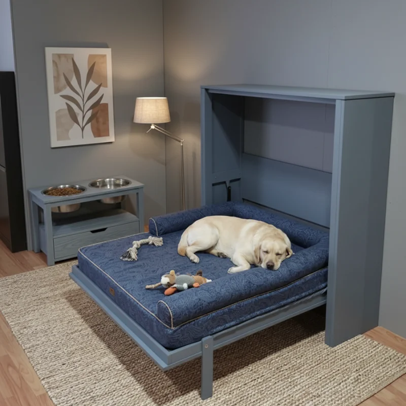 Cama abatible horizontal Pro para mascotas (Gatos y perros de todos los tamaños)