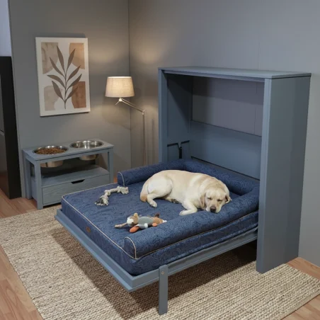 Cama abatible horizontal Pro para mascotas (Gatos y perros de todos los tamaños)