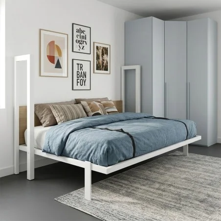 Cama horizontal MK-NOA1 | Fácil apertura y cierre, gracias a su pata apertura automática por gravedad | personalizable.