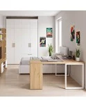 Patas para mesa, Juego 2 unidades, Modelo MAX, Metálicas, Salón, oficina, Estudio, Dormitorio.