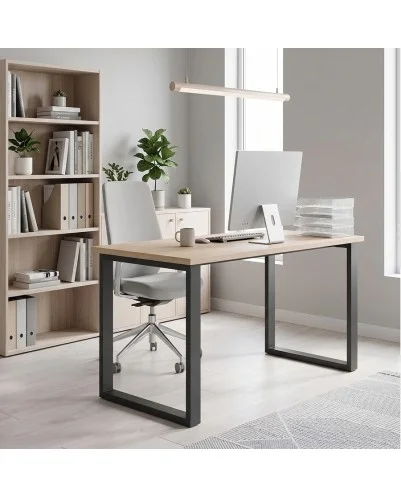 Patas para mesa, Juego 2 unidades, Modelo MAX, Metálicas, Salón, oficina, Estudio, Dormitorio.