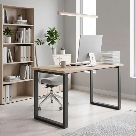 Patas para mesa, Juego 2 unidades, Modelo MAX, Metálicas, Salón, oficina, Estudio, Dormitorio.