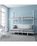 Litera Horizontal Modelo E-Plus 105 Cama inferior + 90 Cama superior. Personalizada.