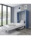 Cama vertical modelo OFFICE 1- Todas Las Medidas, Fondo Y Colores Personalizados.