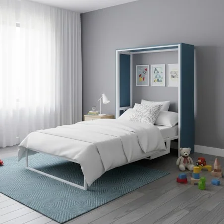 Cama vertical modelo OFFICE 1- Todas Las Medidas, Fondo Y Colores Personalizados.