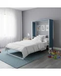 Cama vertical modelo OFFICE 1- Todas Las Medidas, Fondo Y Colores Personalizados.