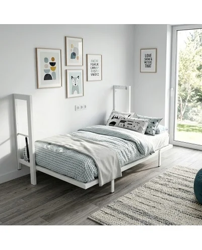 Cama Horizontal Modelo E-Plus, Medidas de 80 a 105 cm, Personalizada.
