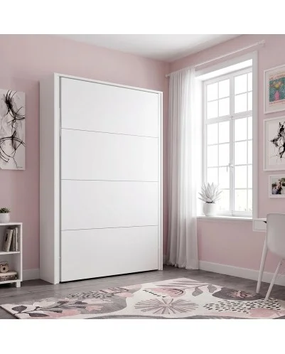 Cama vertical ALASKA, Somier incluido, desde 80x180 cm a 150x200 cm, Fondo y colores personalizados.