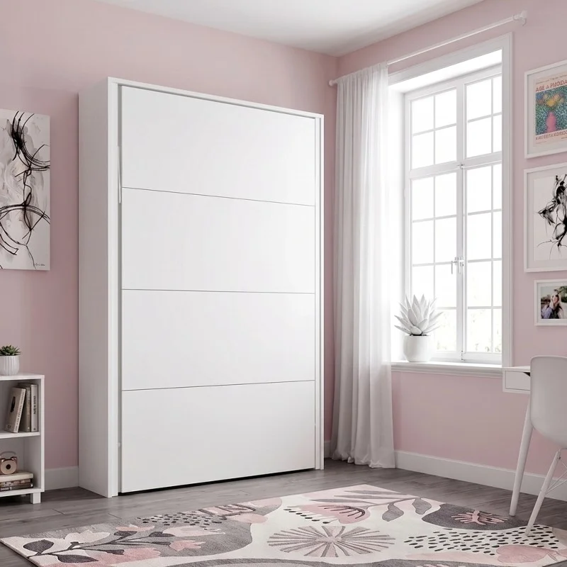 Cama vertical ALASKA, Somier incluido, desde 80x180 cm a 150x200 cm, Fondo y colores personalizados.