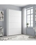 Cama vertical ALASKA, Somier incluido, desde 80x180 cm a 150x200 cm, Fondo y colores personalizados.