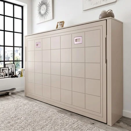 Cama Horizontal Modelo Teruel Premium, Acabado lacado, Personalizada.