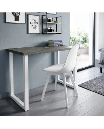 Patas para mesa, Juego 2 unidades, Metálicas, mesas salón comedor, jardín, Modelo MADRID.