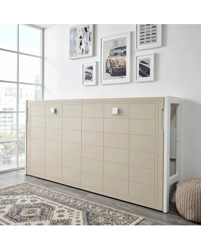 Cama Horizontal Modelo E-Nova Premium, Acabado lacado, Personalizada.