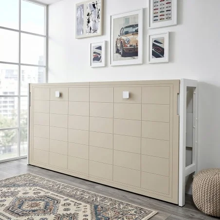 Cama Horizontal Modelo E-Nova Premium, Acabado lacado, Personalizada.