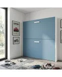 Litera horizontal Modelo Barcelona/TOP, Fondo 35 cm, Azul y Blanco. 90x190 cm. Litera horizontal Modelo Barcelona/TOP, Fondo 35 cm, Azul y Blanco. 90x190 cm.