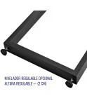 Pata para mesa, 1unidad, Metálica, (Altura especial 75 cm + nivelador 2 cm)  Modelo MADRID.