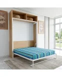 Cama vertical modelo TOLEDO, con mueble altillo, Todas las medidas, personalizada.